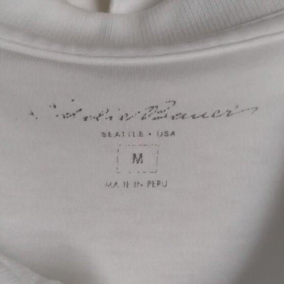 Men's Eddie Bauer White Cotton Polo Shirt Size Medium - Picture 6 of 6